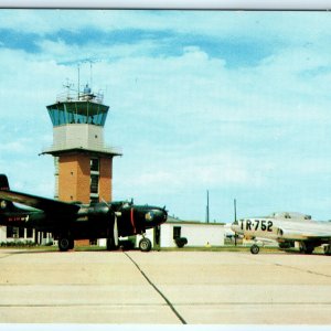 Marietta, GA Dobbins Air Force Base Litho Photo B-26 T-33 Aircrafts Postcard A30