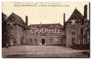 Surroundings of & # 39Avernes Old Postcard The castle of Guyancourt (front view)