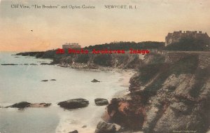 RI, Newport, Rhode Island, Breakers, Cliff View, Ogden Gardens, Albertype