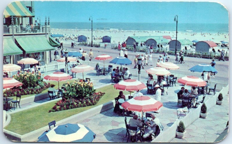 Dennis Hotel Terrace - Boardwalk - Beach - Atlantic City, New Jersey. USA 