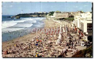 Old Postcard Blarritz Beach