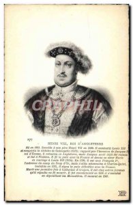 Old Postcard King Henry VIII d & # 39Angleterre