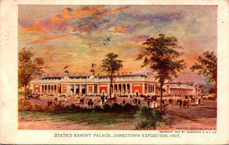 Expos Jamestown Exposition 1907 State's Exhibit Palace