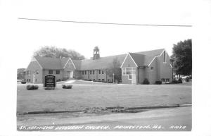 Princeton Illinois St Matthews Lutheran Church Real Photo Postcard K87715