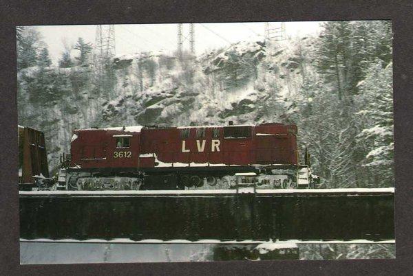 NH Lamoille Valley Railroad Train Bath New Hampshire Postcard RR PC LVRC