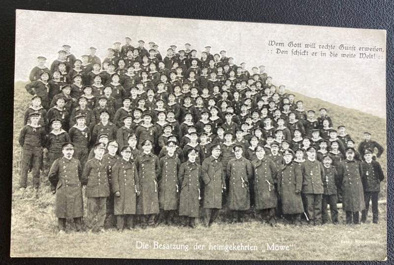 Mint Germany Real Picture Postcard RPPC crew of the returned Mowe