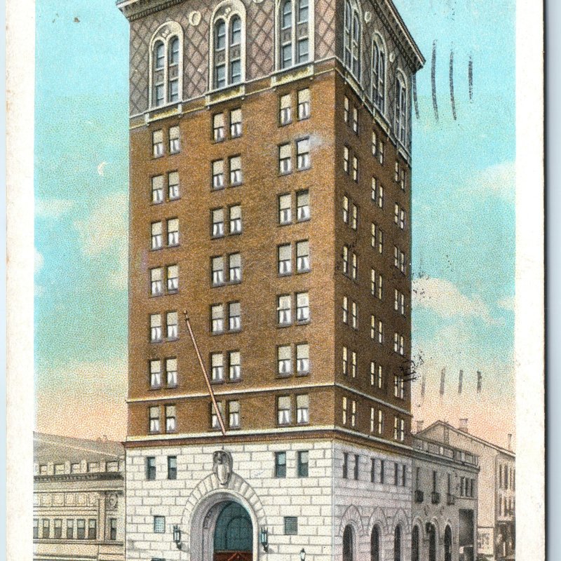 c1920s Dubuque, IA Federal Bank Trust Building Downtown Roadside PC Cars A274