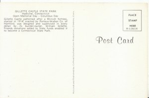 America Postcard - Gillette Castle State Park - Hadlyme - Connecticut - Ref 859A