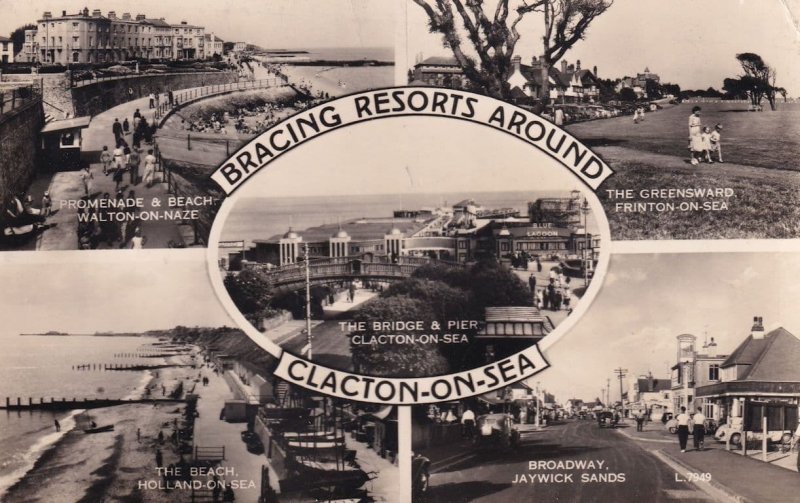 Jaywick Broadway Clacton On Sea Real Photo Postcard