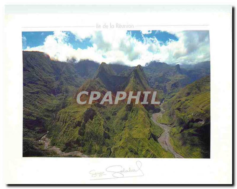 Modern Postcard Reunion Island