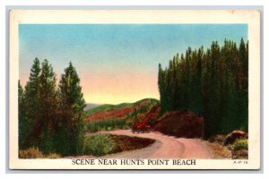 Generic Scenic Greetings Hunts Point Beach Nova Scotia NS UNP WB Postcard S5