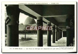 Old Postcard Exposition Internationale Paris 1931 Belgian Congo Colonial View...