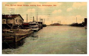 Postcard BOAT SCENE Wilmington Delaware DE AP7093