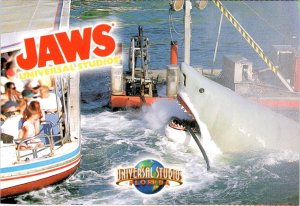 FL, Orlando UNIVERSAL STUDIOS THEME PARK Jaws~Shark Attack Ride 4X6 Postcard