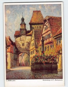 Postcard Markusturm, Rothenburg ob der Tauber, Germany