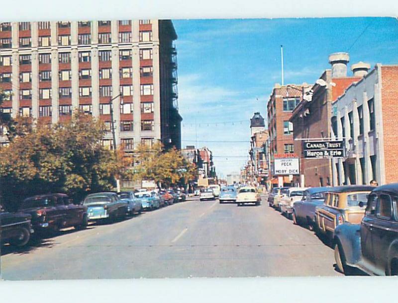 Unused Pre-1980 SHOPS ALONG ONE OF THE MAIN STREETS Regina Saskatchewan SK F0459