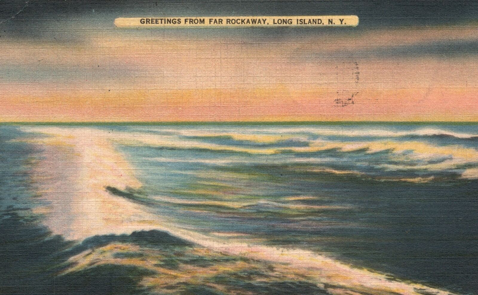 Vintage Postcard 1939 Greetings From A Far Rockaway Long Island New ...