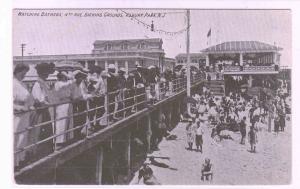 Watching Bathers Fourth Avenue Beach Asbury Park New Jersey 1910c postcard