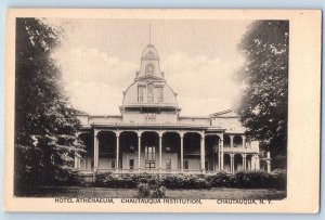 Chautauqua New York NY Postcard Hotel Athenaeum Chautauqua Institution c1910's