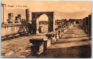 Postcard - Il Foro Civile - Pompei, Italy