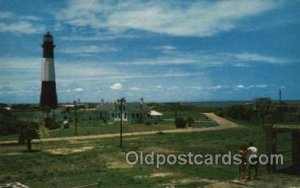 Fort Schreven, Savannah, GA USA Lighthouse 1963 light corner wear, postal used