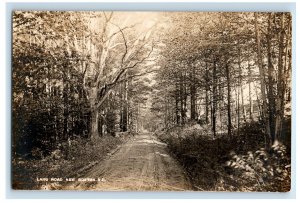 Lang Road New Boston NH New Hampshire Real Photo RPPC Postcard (EV6)