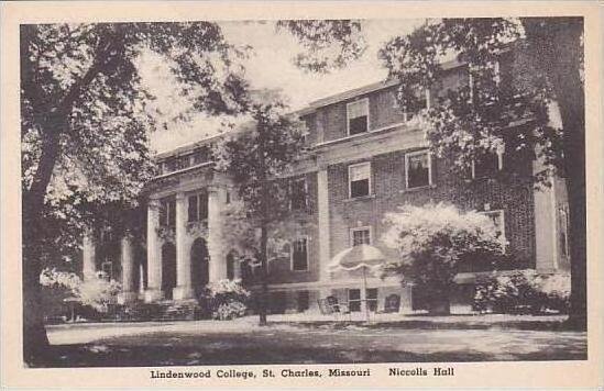 Missouri St Charles Lindenwood College Niccolls Hall Albertype