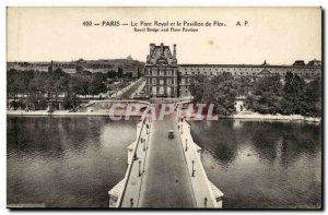 Paris Old Postcard The Pont Royal and the Pavillon de Flore