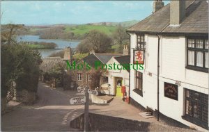 Devon Postcard - Dittisham Higher Street and River Dart  SW11590