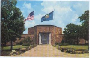 Entrance to Woolaroc Museum near Bartlesville, Oklahoma, OK, Chrome