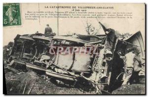 Postcard Old Train Disaster Villepreux Les Clayes