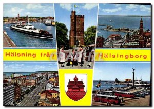 Postcard Modern Halsning fran Halsingborg