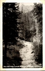 RPPC Wallowa River Rapids OR Vintage Postcard W14