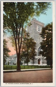 St Peters Church Morristown NJ New Jersey USA Curzon-Robey Postcard H68