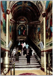 Roma The Holy Stairs Rome Italy Real Photo RPPC Postcard