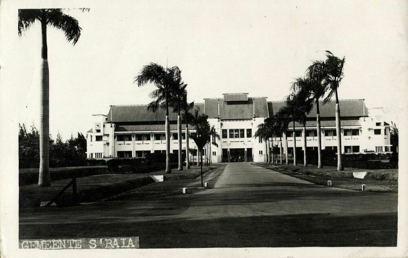 indonesia, JAVA SOERABAIA, Government Building (1920s) RPPC Postcard