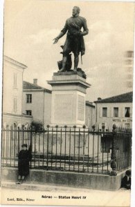 CPA NÉRAC-Statue Henri IV (264094)