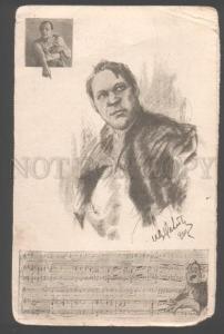 103239 CHALIAPIN Russian OPERA Singer BASS Star CARICATURE old