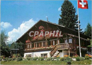 Postcard Modern Old Swiss chalet