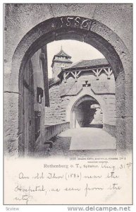 Spitaltor, Rothenburg ob der Tauber, Bavaria, Germany, 1900-1910s