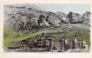 A5 CANADA Vancouver Postcard Real Photo RPPC c1940s FIELD Mt Stephens Lodge