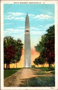 Vermont Bennington Battle Monument 1934 Curteich