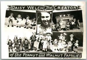 ADVERTISING DOLLS CREATOR DAISY WELSH VINTAGE REAL PHOTO POSTCARD RPPC FRANKFORT