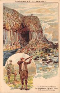 BR64646 chocolat lombart postcard la caverne de fingal scotland