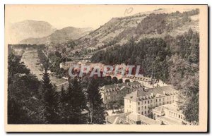 Old Postcard Uriage la Vallee Panorama of Bains