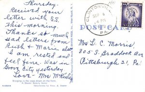 Down on the Farm Cow Postcard