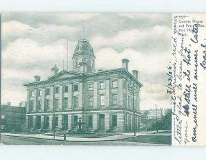 Pre-1907 POST OFFICE Port Huron Michigan MI A3604