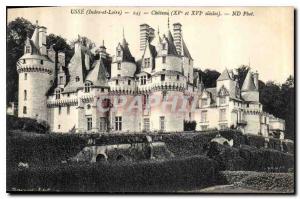 Postcard Old worn Indre et Loire Chateau XV and XVI century
