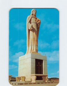 Postcard Statue of the Sacred Heart, Golden, Colorado