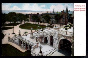 New York ALBANY Eastern Approach to State Capitol Grand Staircase ~ DB